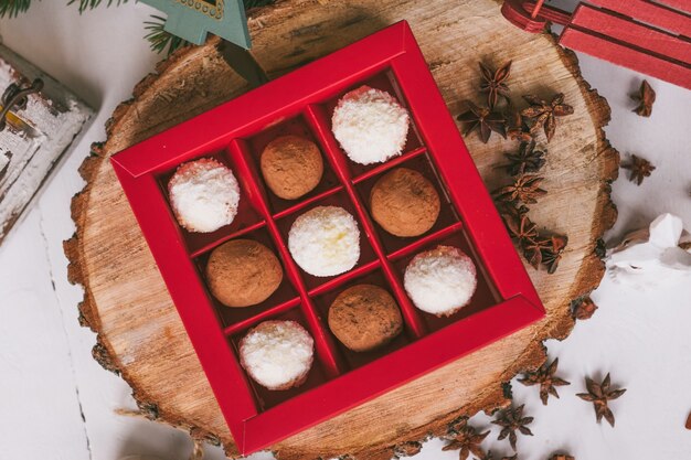 Dulces caseros hechos a mano en Navidad.