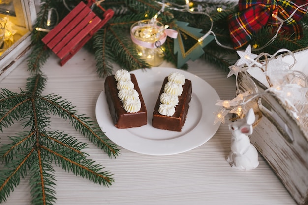 Dulces caseros hechos a mano en Navidad.