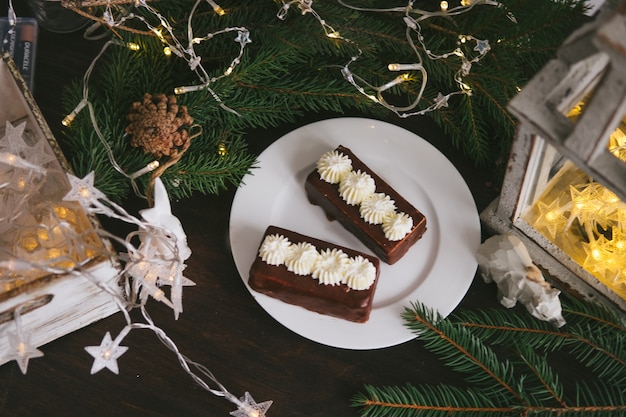 Dulces caseros hechos a mano en Navidad.