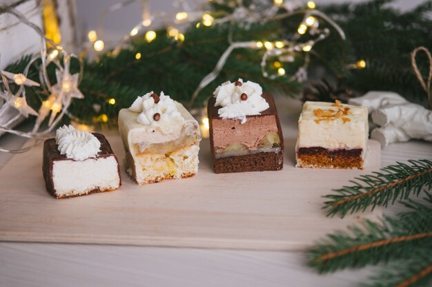 Dulces caseros hechos a mano en Navidad.