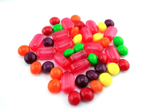 dulces multicolores