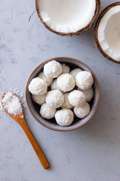 Dulces o galletas de coco Postre Coco Comida vegetariana