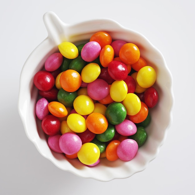 Foto los dulces de los skittles de colores