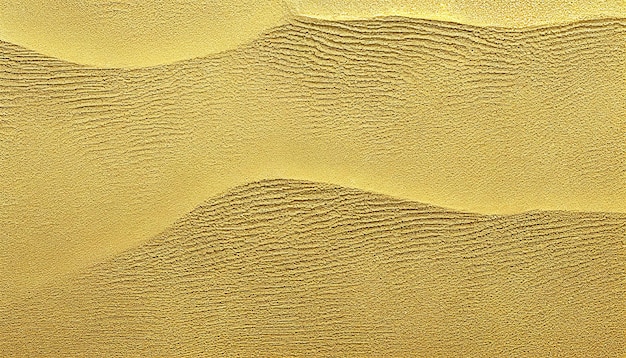 Una duna de arena amarilla con ondas en la arena.