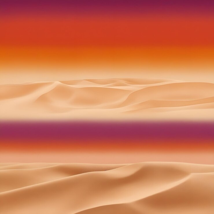 una duna de arena de color rosa y naranja se muestra en esta imagen