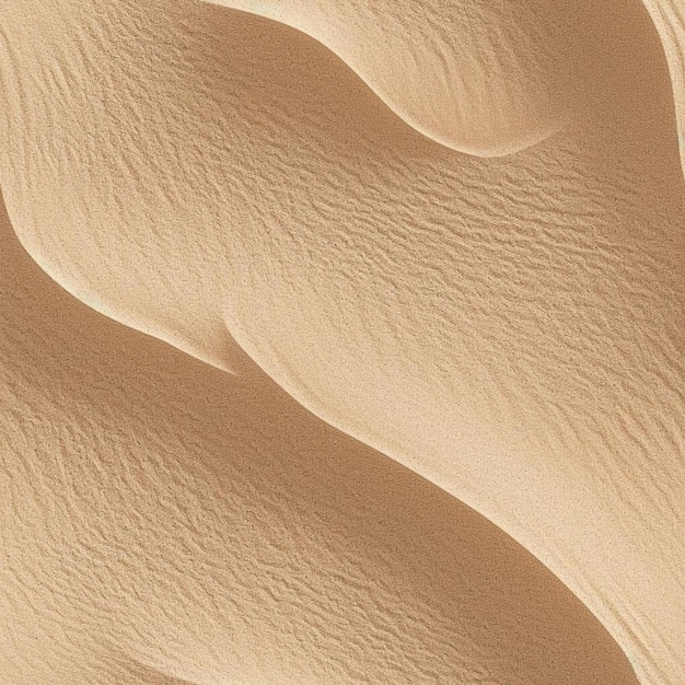 Una duna de arena con un patrón de ondas en la arena.