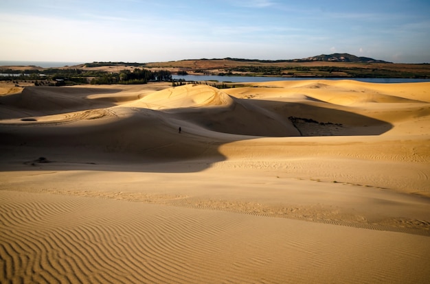 Foto duna de areia branca, mui ne, vietname