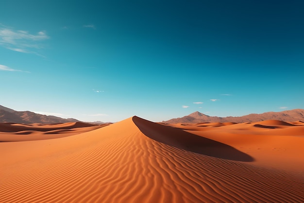 Duna de areia pacífica Sobremesa como paisagem panorâmica