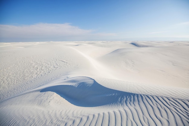 dunas de arena blanca