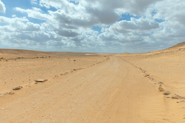 Dunas de arena en el desierto de Arava Israel