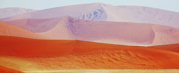 Dunas de arena y desierto en Namibia, África