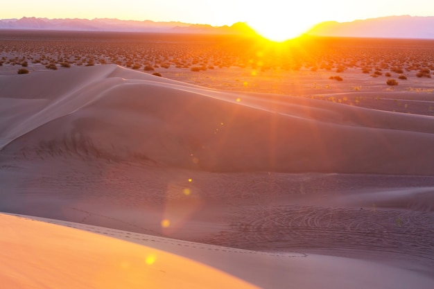 Dunas de arena en el desierto del Sahara