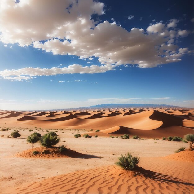 Dunas de arena en el desierto del Sahara