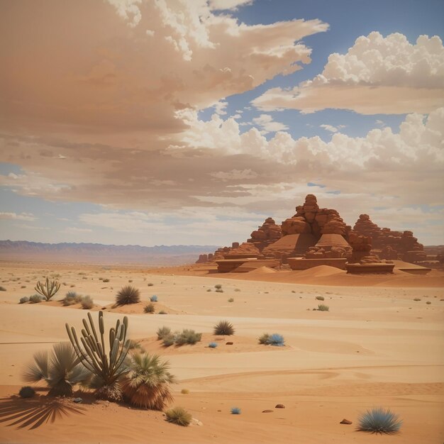 Dunas de arena en el desierto del Sahara