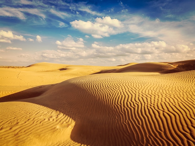 Dunas de arena en el desierto