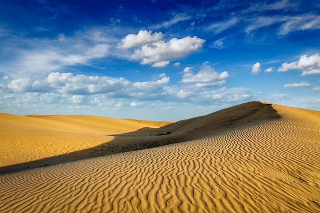 Dunas de arena en el desierto