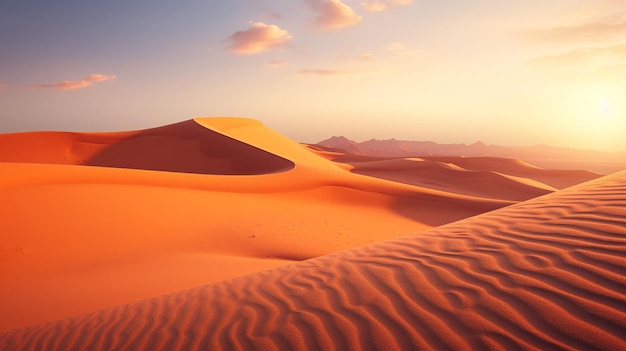 Foto dunas de arena en el desierto