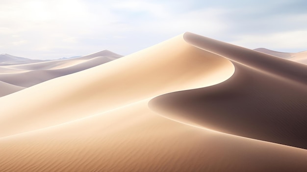 Las dunas de arena en el desierto