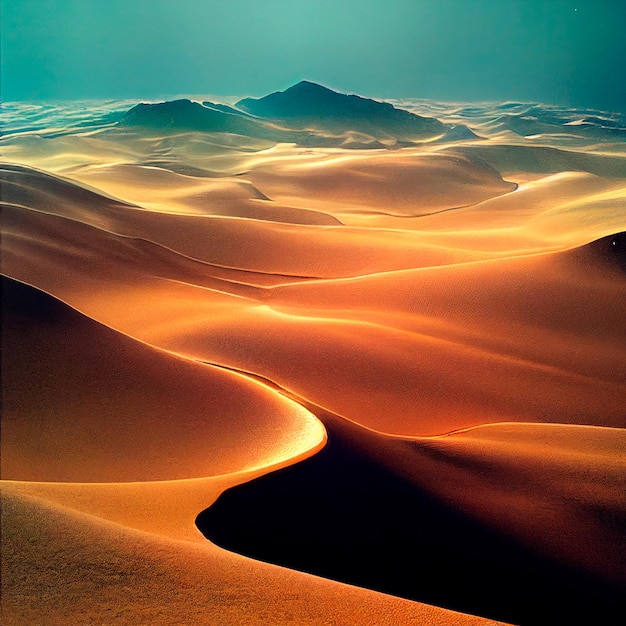 Dunas de arena en el desierto