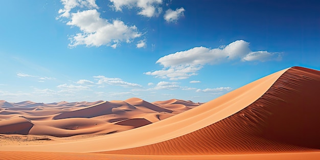 unas dunas de arena en el desierto