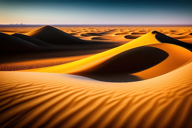 Dunas de arena en el desierto