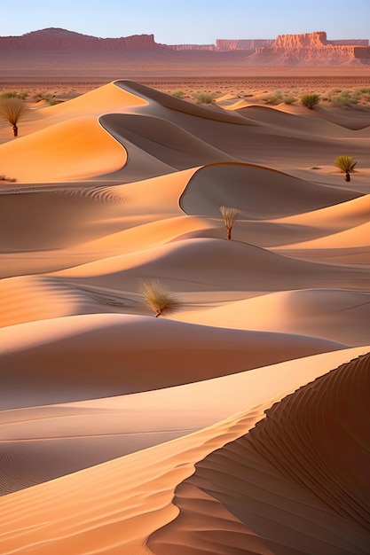 Dunas de arena en el desierto