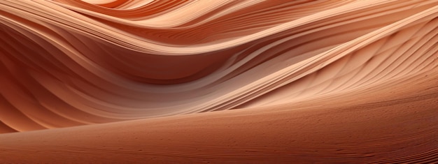 Dunas de arena doradas con acantilados lejanos una vista serena del desierto AI Generative