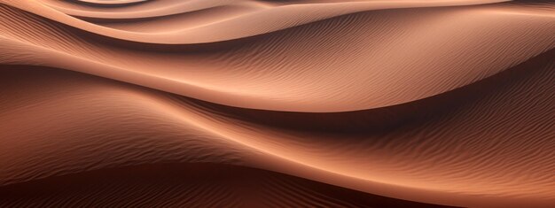 Dunas de arena doradas con acantilados lejanos una vista serena del desierto AI Generative