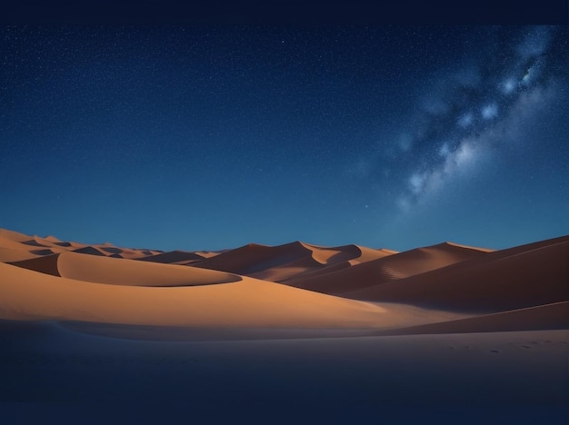Las dunas de arena forman un paisaje desértico escénico La belleza de la naturaleza