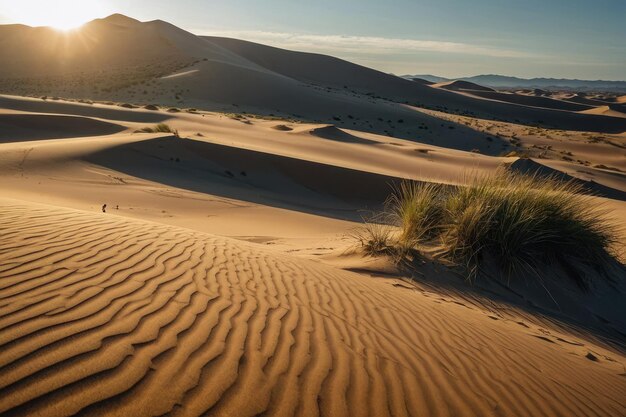 Foto las dunas de arena en la montaña de arena echoing cerca