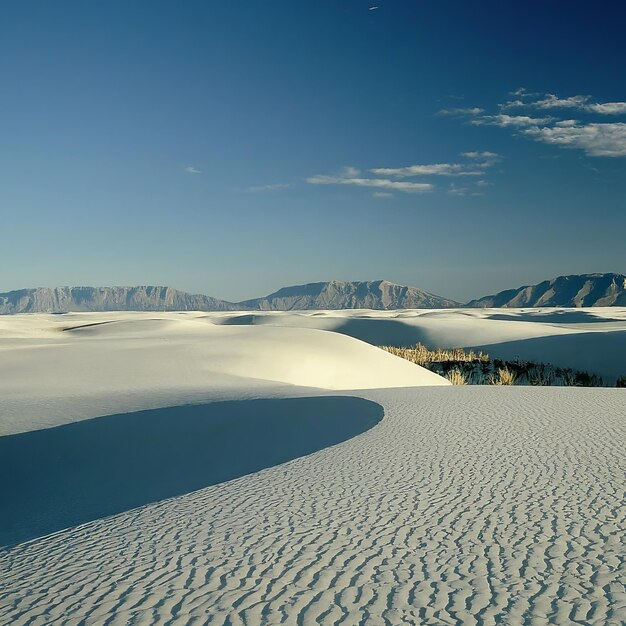 las dunas de arena en Nuevo México