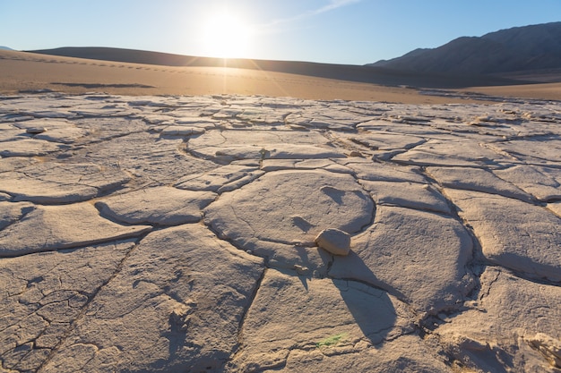 Dunas de arena en el Parque Nacional Valle de la Muerte, California, EE.