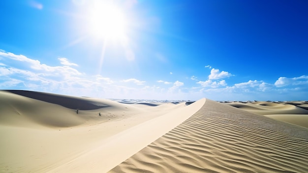 dunas de arena rodando en la distancia