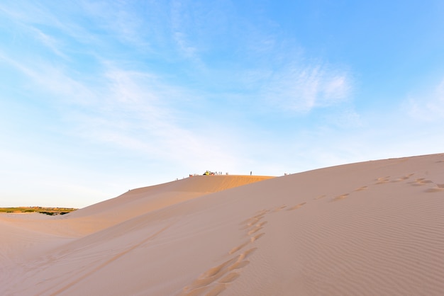 Dunas de areia branca em mui ne