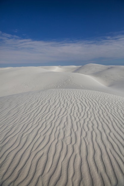 Foto dunas de areia branca