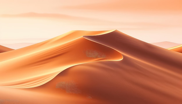 Dunas de areia em fundo ao pôr-do-sol