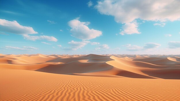 Foto dunas de areia em uma paisagem desértica