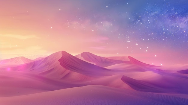 Dunas de areia na paisagem do deserto