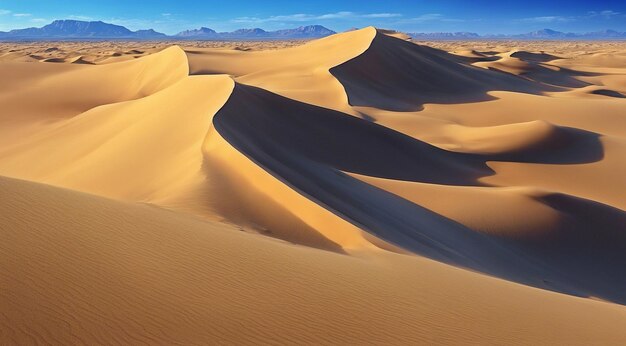 Dunas de areia no deserto Deserto com areia do deserto Cena do deserto com areia da areia no deserto