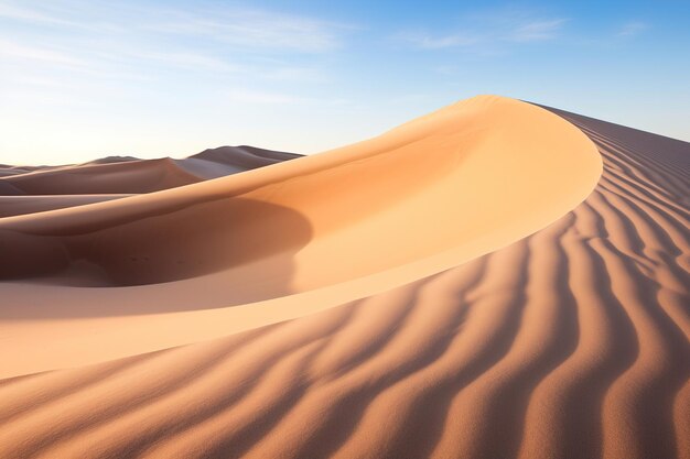 dunas de areia no deserto Generative Ai