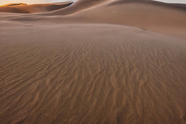 Dunas de areia no deserto