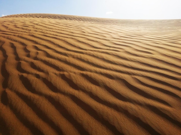 Dunas de areia no deserto