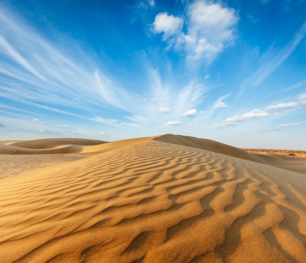 Dunas del desierto de Thar Rajasthan India