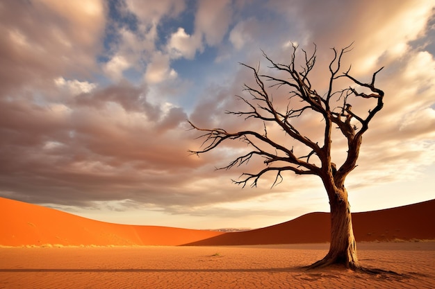 Foto dunas do deserto majestade africana