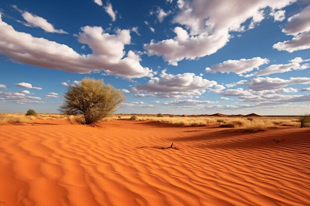 Foto dunas do deserto varridas pelo vento com areia fina e dourada