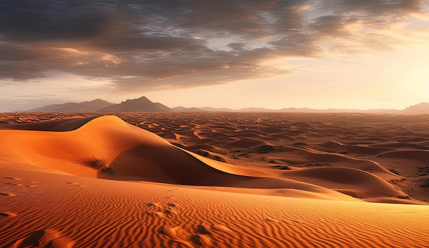 las dunas de la duna del desierto del sahara