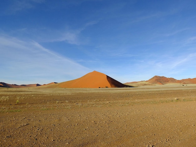 Dunas no deserto do Namibe Sossusvlei Namíbia