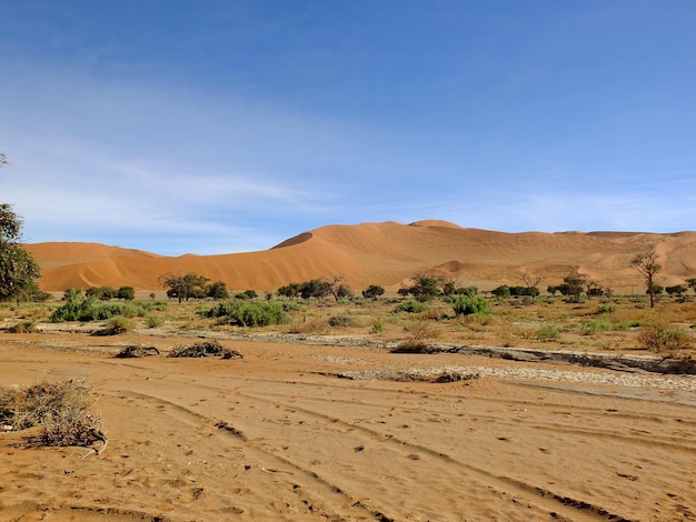 Dunas no deserto do Namibe Sossusvlei Namíbia