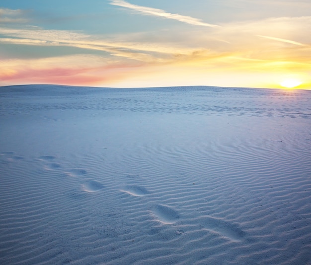 Dunas de White Sands en Nuevo México, EE. UU.