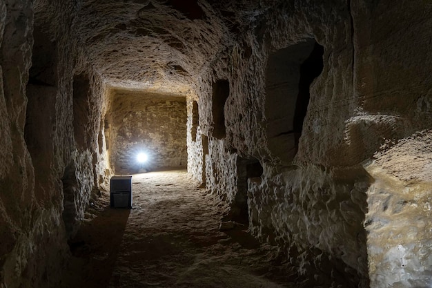 Dungeon en una antigua excavación en Alejandría Egipto